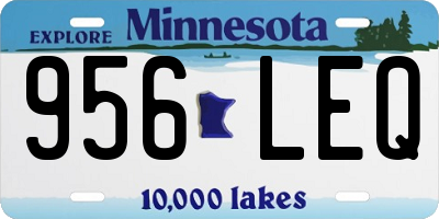 MN license plate 956LEQ