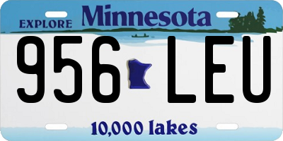 MN license plate 956LEU