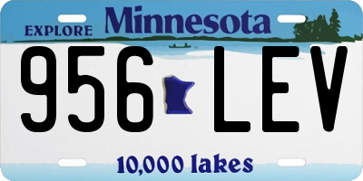 MN license plate 956LEV