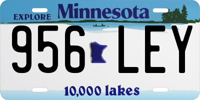 MN license plate 956LEY