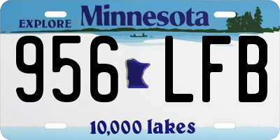 MN license plate 956LFB