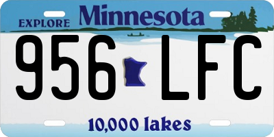 MN license plate 956LFC