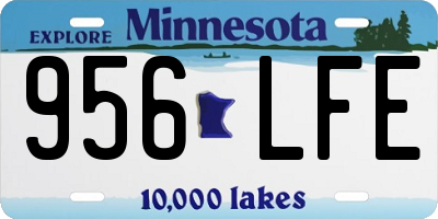 MN license plate 956LFE