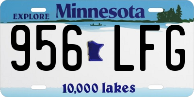 MN license plate 956LFG