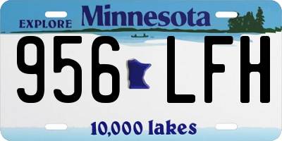 MN license plate 956LFH
