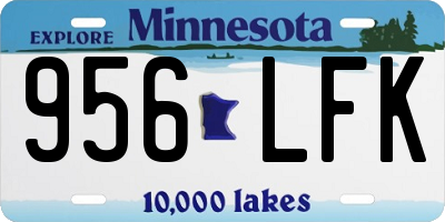 MN license plate 956LFK