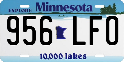 MN license plate 956LFO