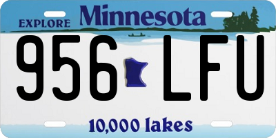 MN license plate 956LFU