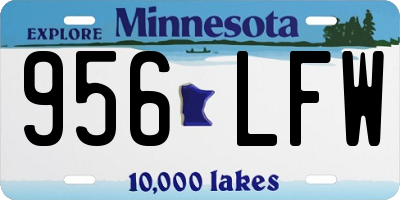 MN license plate 956LFW
