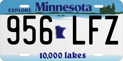 MN license plate 956LFZ