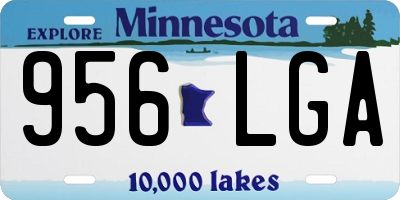 MN license plate 956LGA
