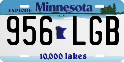 MN license plate 956LGB