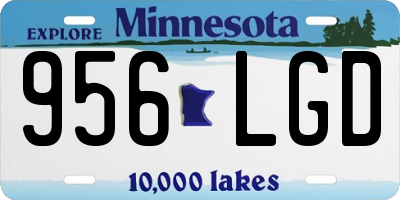 MN license plate 956LGD