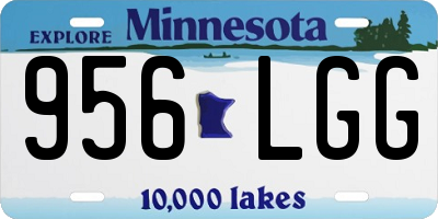 MN license plate 956LGG