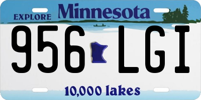 MN license plate 956LGI