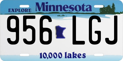 MN license plate 956LGJ
