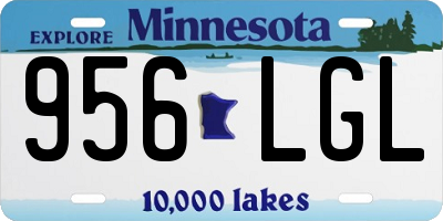 MN license plate 956LGL