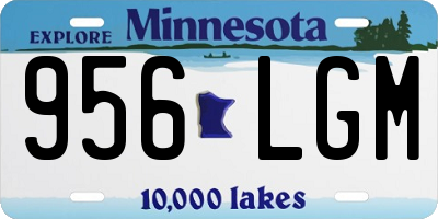 MN license plate 956LGM