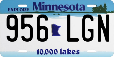 MN license plate 956LGN