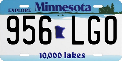 MN license plate 956LGO