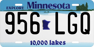 MN license plate 956LGQ