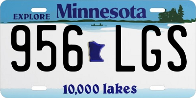 MN license plate 956LGS