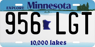 MN license plate 956LGT