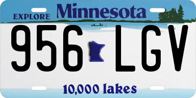 MN license plate 956LGV