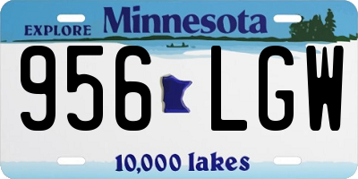 MN license plate 956LGW