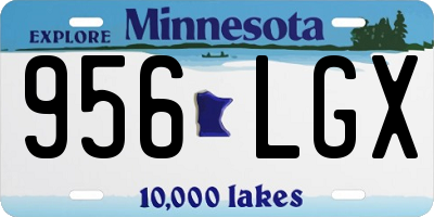 MN license plate 956LGX