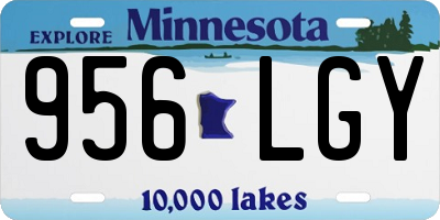 MN license plate 956LGY