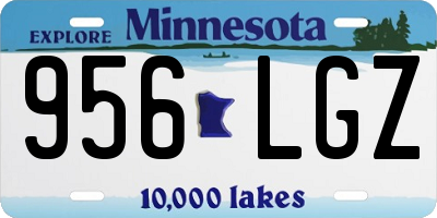 MN license plate 956LGZ