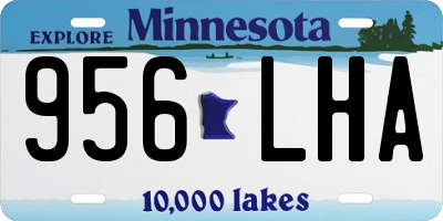 MN license plate 956LHA