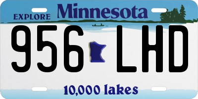 MN license plate 956LHD