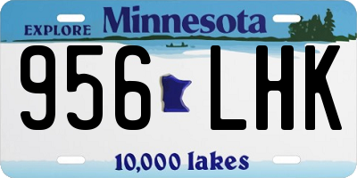 MN license plate 956LHK
