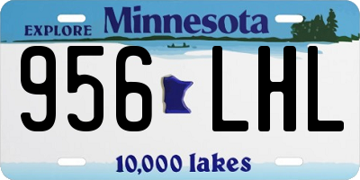 MN license plate 956LHL