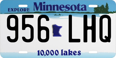 MN license plate 956LHQ