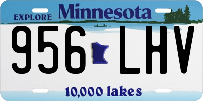 MN license plate 956LHV