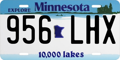 MN license plate 956LHX