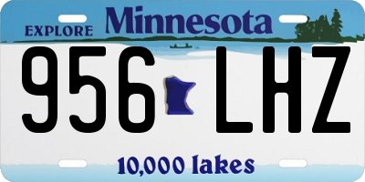 MN license plate 956LHZ