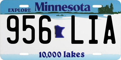 MN license plate 956LIA