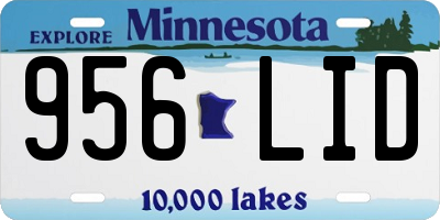 MN license plate 956LID