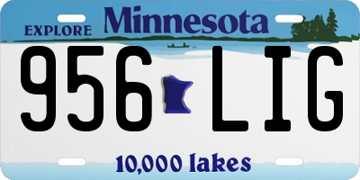 MN license plate 956LIG
