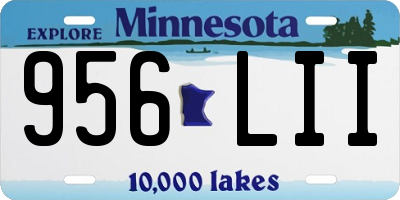 MN license plate 956LII