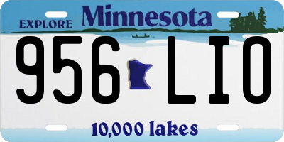 MN license plate 956LIO