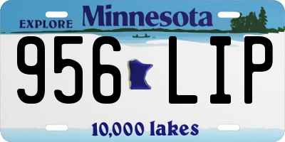 MN license plate 956LIP