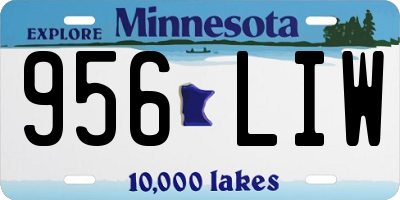 MN license plate 956LIW