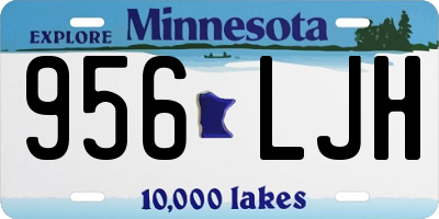 MN license plate 956LJH