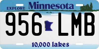 MN license plate 956LMB