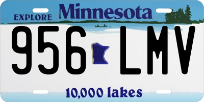 MN license plate 956LMV